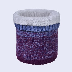 Winter Warm Neck Scarf for Couples, Double-Layer Warm and Thickened Pullover Neck Scarf, Gradient Plus Velvet Knitted Neck Scarf