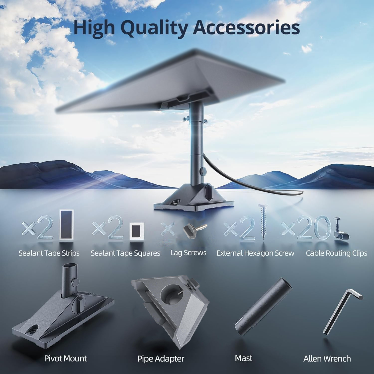 Signal Receiver Bracket Star-MINI Aluminum Alloy Car Roof Bracket Outdoor Rack Starlink V5 Bracket
