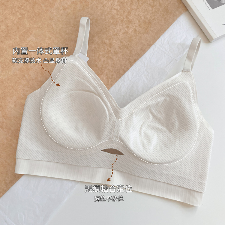 8842 otoño e invierno taza fija térmica ropa interior de las mujeres pequeño cofre grande y cómodo transpirable que recibe el pecho anti-flacidez sujetador de soporte superior