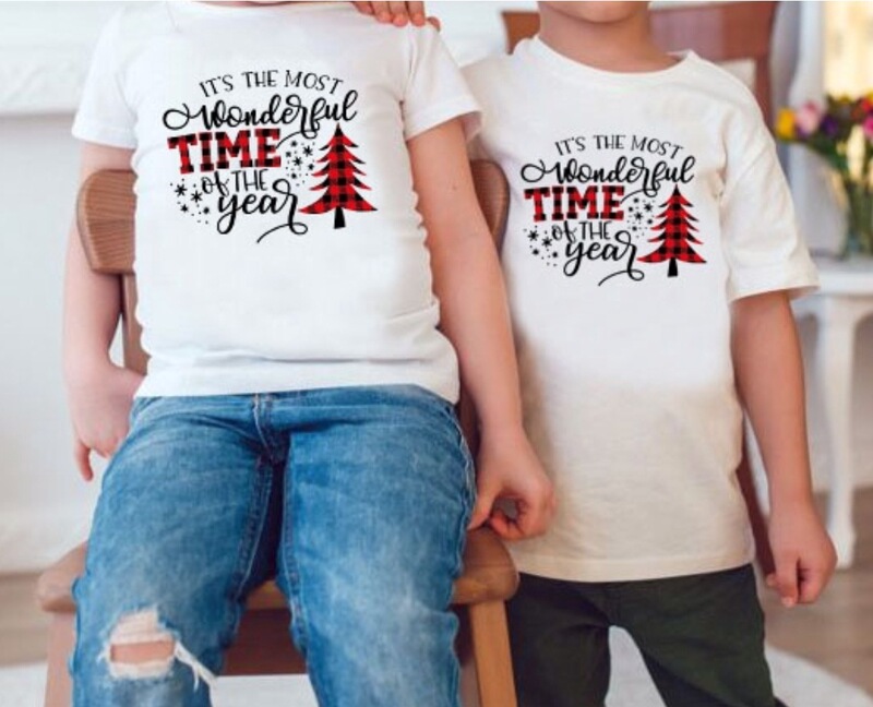 Merry Christmas funny family matching white T-shirt Christmas family holiday shirt