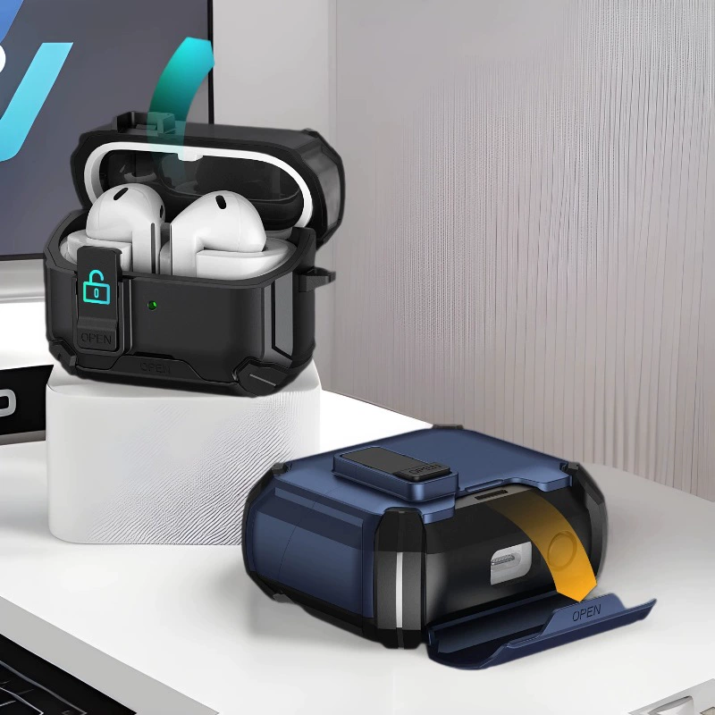 Подходит для Samsung Buds3/3pro, беспроводной Bluetooth-наушник, чехол с замком, магнитный присос, многофункциональный механический защитный чехол