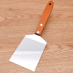 Stainless steel cheese scoop brownie cookie tiramisu spatula wooden handle small frying spatula cake pizza home use shovel knife