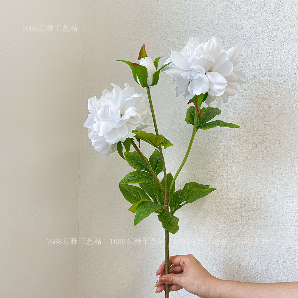 Flor artificial compleja avanzada flor artificial peonía Flor de seda sala de estar decoración del hogar flor fotografía de la boda floral flor artificial