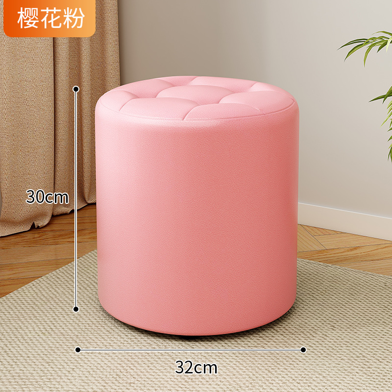 핑크 높이 30cm [방수 및 내마모성 나파가죽 원목 프레임]