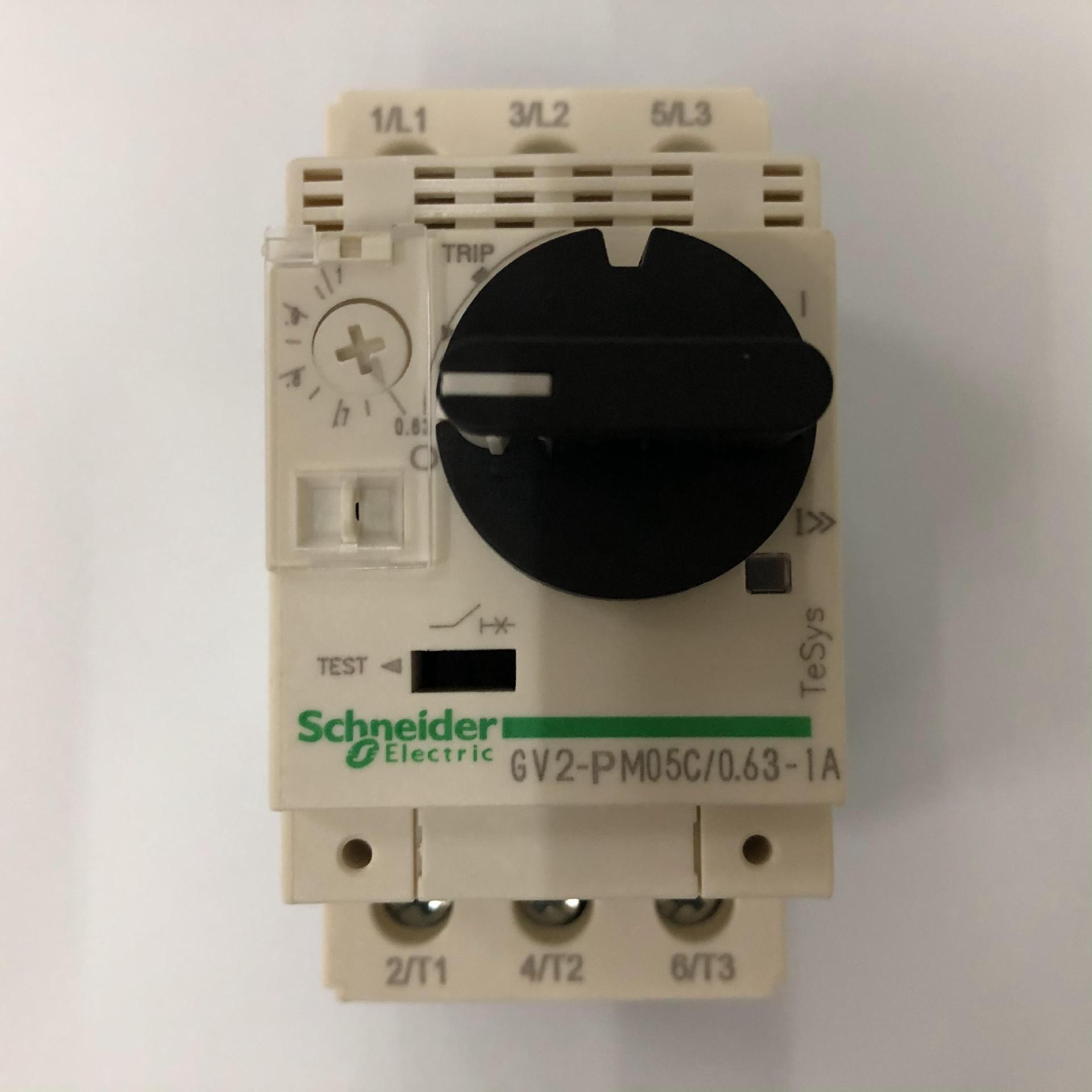 原装正品GV2-PM05C  0.63-1A Schneider电动机保护用空气断路器