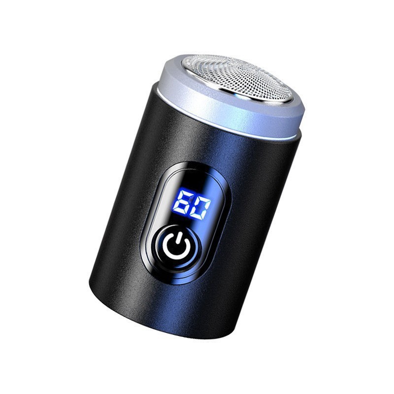 ポータブルトラベルホーム洗えるシェーバー USB ミニ電気シェーバー シェーバー合金デジタルディスプレイシェーバー|undefined