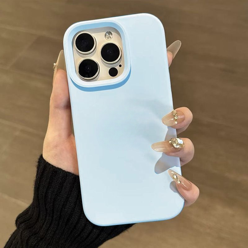 Suitable for Apple 15Promax Mobile Phone Case 16 New Liquid Silicone 15 Simple Iphone13 Anti-Fall Suitable for Apple 15Promax Mobile Phone Case 16 New Liquid Silicone 15 Simple Iphone13 Anti-Fall