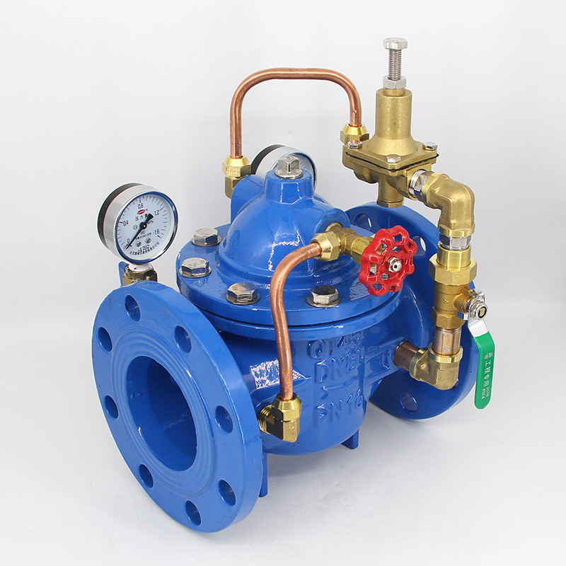 200X-16Q可调式减压阀自来水先导式法兰消防水力控制阀稳压阀