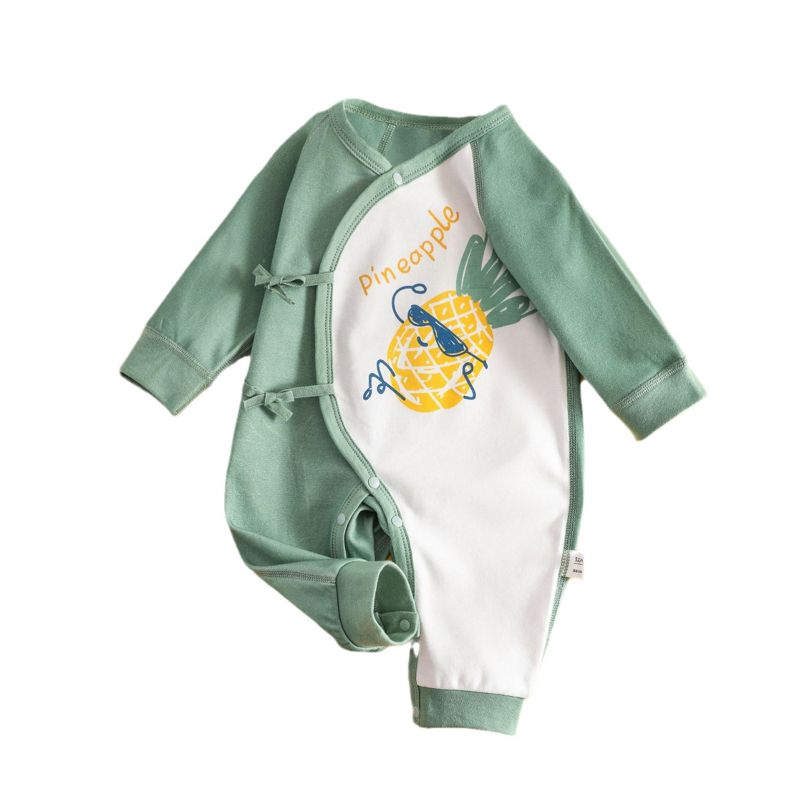 Ropa para niños otoño bebé mono cuatro estaciones sin hueso puro algodón bebé mameluco recién nacido manga larga mameluco