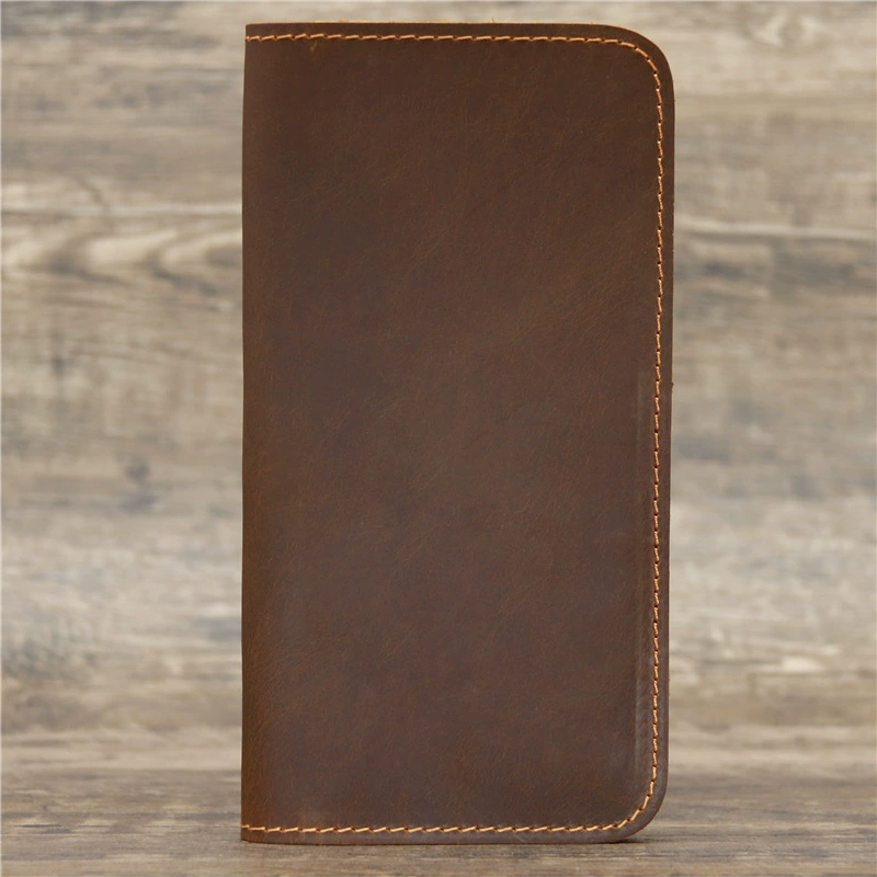Long wallet, card holder, storage system, genuine leather