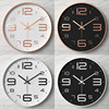 Fashionable wall three dimensional watch, simple and elegant design, city style, wholesale, 35cm