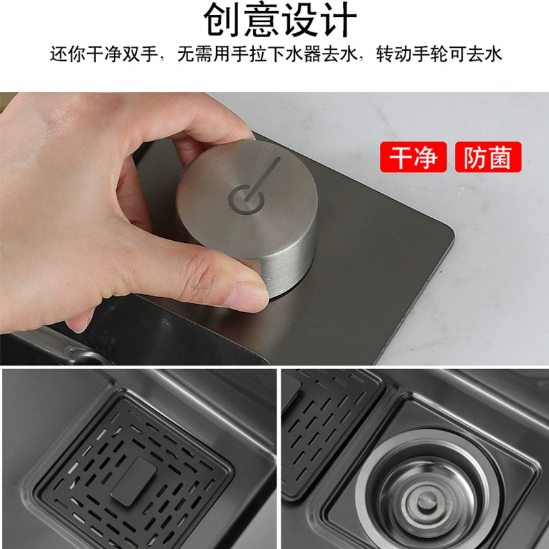 Кухонная раковина из нержавеющей жела 304 нержавеющей стали? Wait careful: The input: "Kitchen Nano 304 Stainless Steel Washing Basin Flying Rain Waterfall Waterfall Furniture Washing Tanks Under Pot Wash Pond". It seems product title with keywords. We should translate preserving format: [Type] + [Brand] + [Model] etc. But there is no punctuation. We'll translate as: "Кухонная раковина из нержавеющей стали 304, моечная раковина, водопад» Not good. It says Washing Basin, Flying Rain Waterfall Waterfall Furniture Washing Tanks Under Pot Wash Pond. Perhaps: