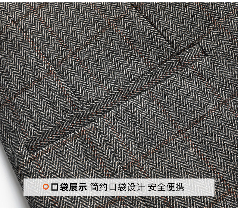 Áo vest nam dáng ôm phong cách Hàn Quốc, chất liệu dày dặn co giãn không cần ủi, họa tiết kẻ sọc — lưới cà phê chi tiết 20