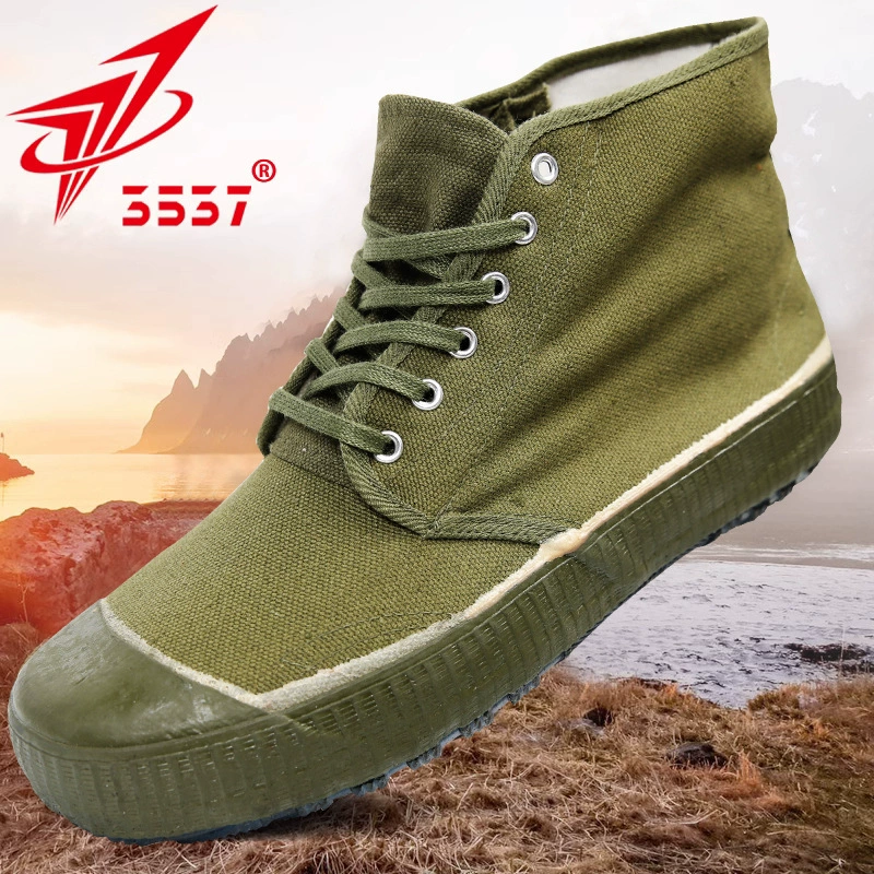 Оригинальные туфли Jiefang 3537, дышащие, износостойкие, с высоким берцем, защита труда, нескользящие желтые резиновые туфли для мужчин и женщин, рабочая и рабочая парусиновая обувь.