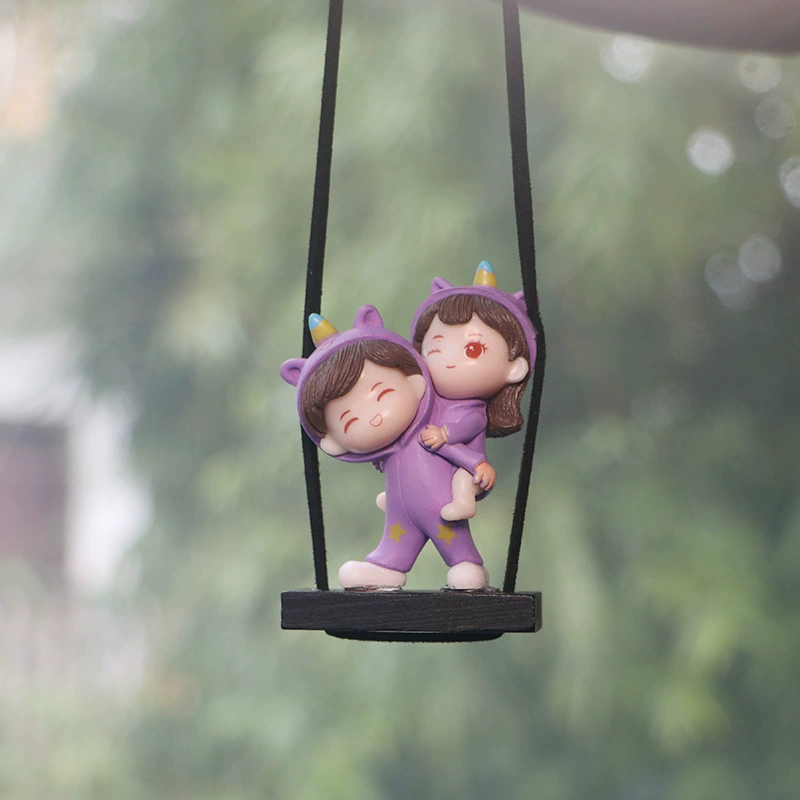 2025 подвеска для автомобиля, пара, декоративная подвеска для зеркала заднего вида, милая подвеска для автомобиля для любимой женщины