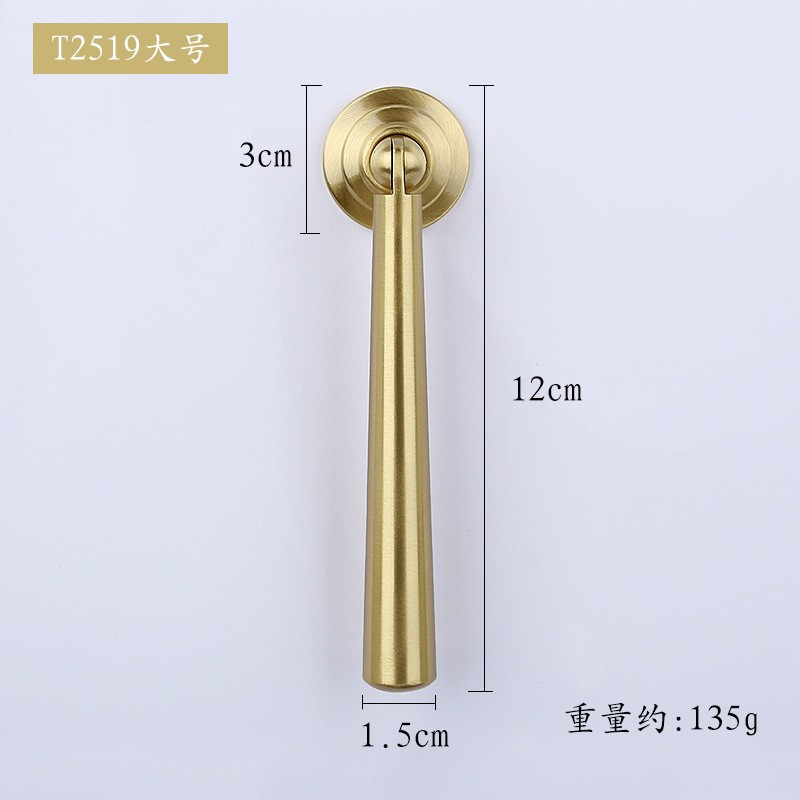 Nuevo estilo Chino armario manija de la puerta de hardware muebles de latón puro manija de la puerta del gabinete del cajón manija de la puerta al por mayor de Oro image 55
