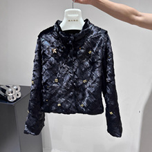 海宁新款水貂毛皮草外套真貂皮大衣女高级感拼貂贵气保暖皮毛一体