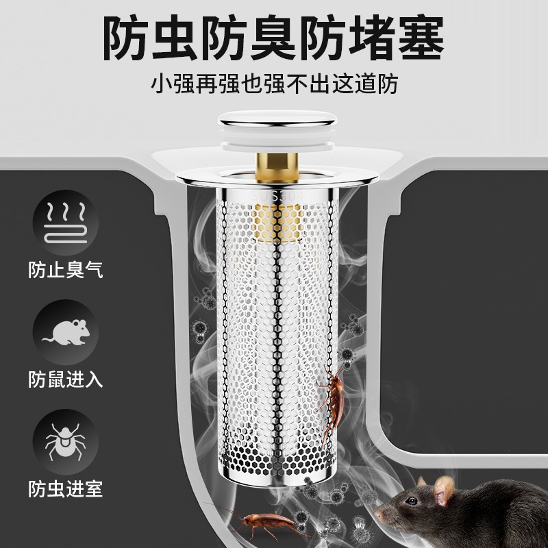 Lavabo con colador lavabo fugas tapón rebote núcleo escurridor accesorios Tipo de prensa tipo anti-olor