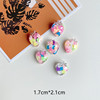 Resin, accessory with accessories, small phone case, South Korea, new collection, flowered, handmade