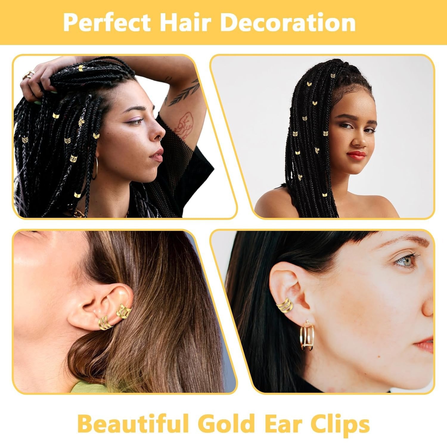50 piezas de anillo de cabello trenzado sucio hueco transfronterizo exclusivo para Amazon Xiyin Temu Alojamiento completo Shein Venta caliente europea y americana