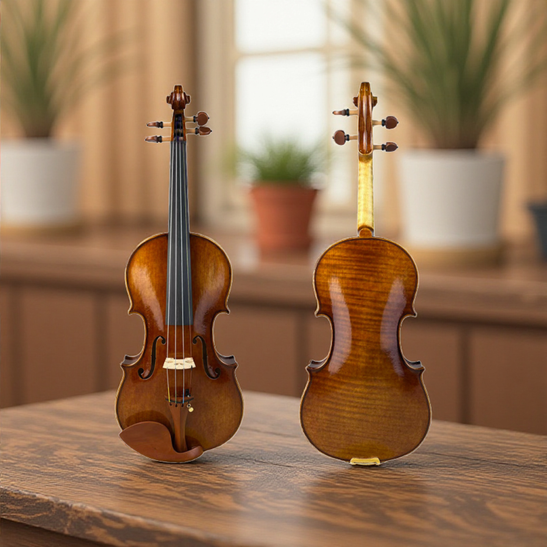 High-End Handmade European Material Single-Board Violin Oil-Based Paint Inner Mold 1716 Messiah Piano Performance-Grade Violin
