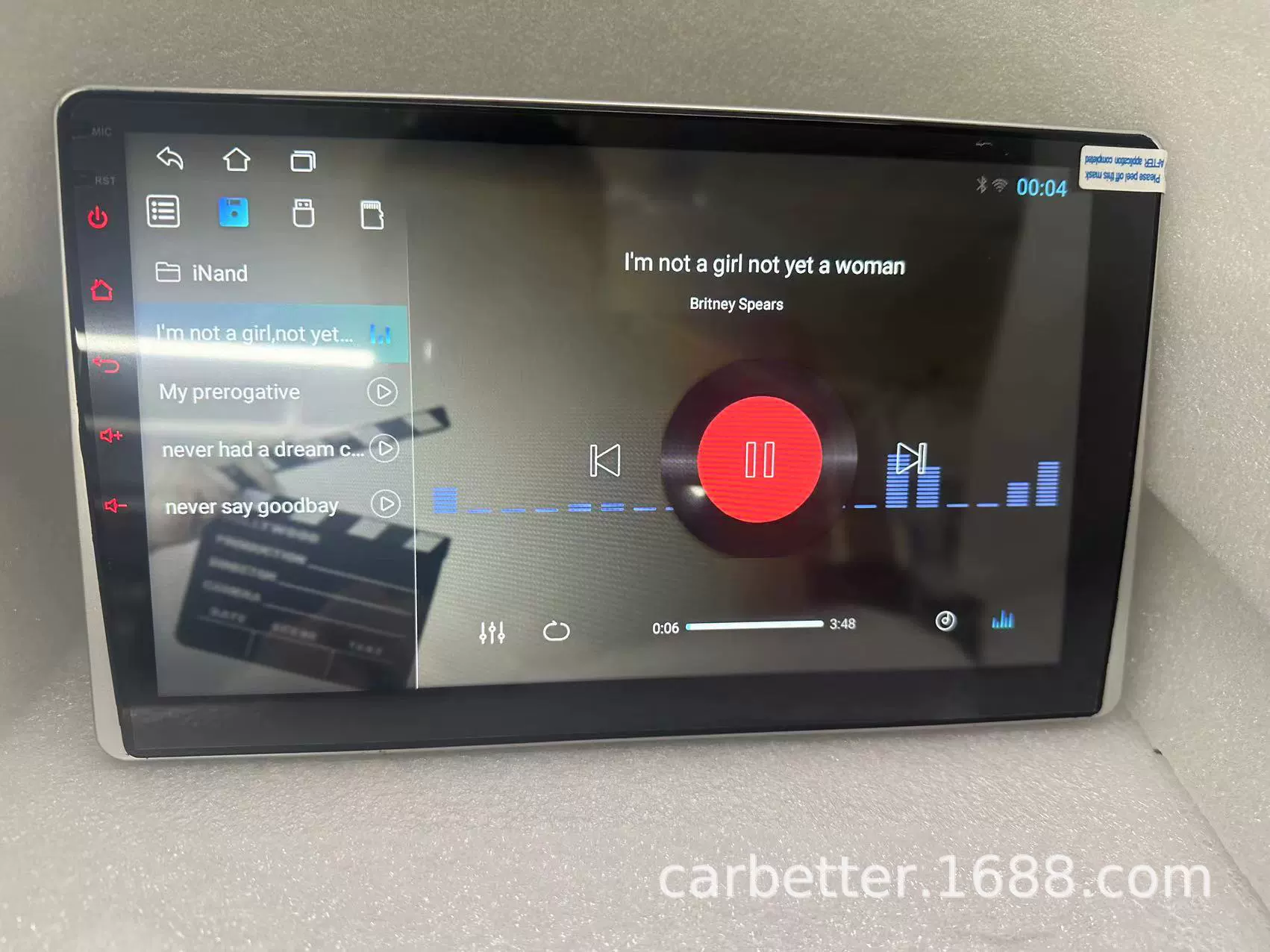Развлекательный ЖК-дисплей, 10,1 дюйма, Android MP5