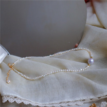 SUU 设计款 简约公主风法式洛可可巴洛克珍珠项链