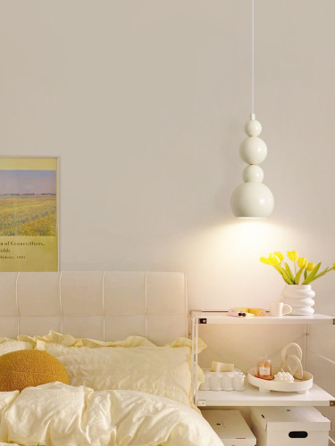 Cream style creative gourd bedroom bedside chandelier Bauhaus medieval creative designer internet celebrity small chandelier