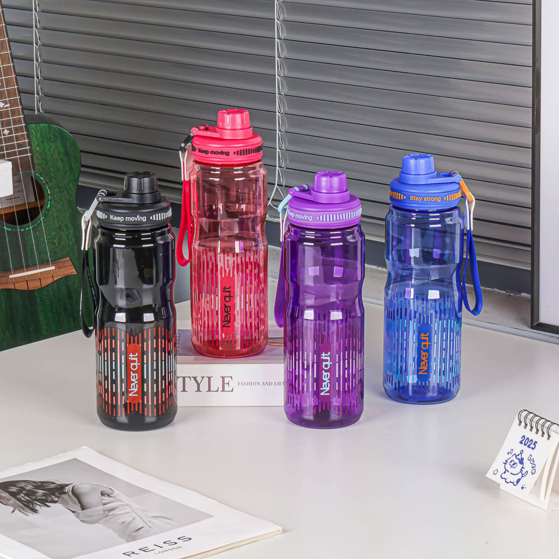 吨吨运动杯大容量水杯女生高颜值随行杯学生杯吸管杯塑料杯太空杯