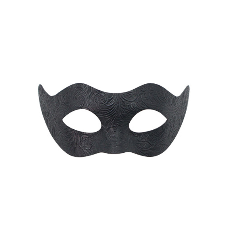 Nuevas parejas transfronterizas fiesta barra media cara máscara de PVC hermosa flor tallada venecia máscara de baile mascarado hombre