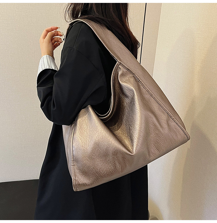 Bolsa de comercio exterior transfronteriza explosiva bolsa de moda y ocio bolso de hombro de mujer Pupi bolso tote de gran capacidad bolsa axila de piel blanda