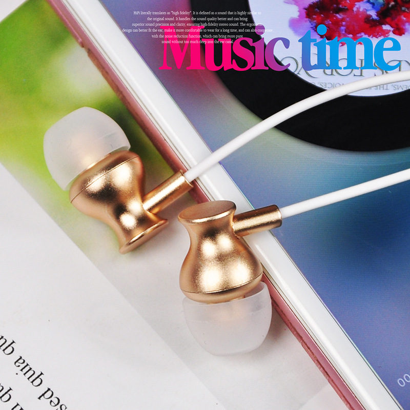 重低音入耳式耳機適用安卓蘋果手機線控帶麥立體聲耳機帶包裝批發