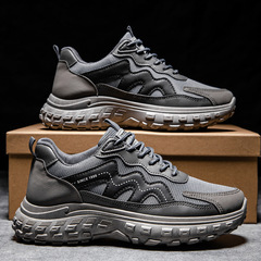 Spring New Men's Shoes Trendy Breathable Fashion Running Shoes Laced Casual Father's Shoes Men's Sports Shoes Wholesale