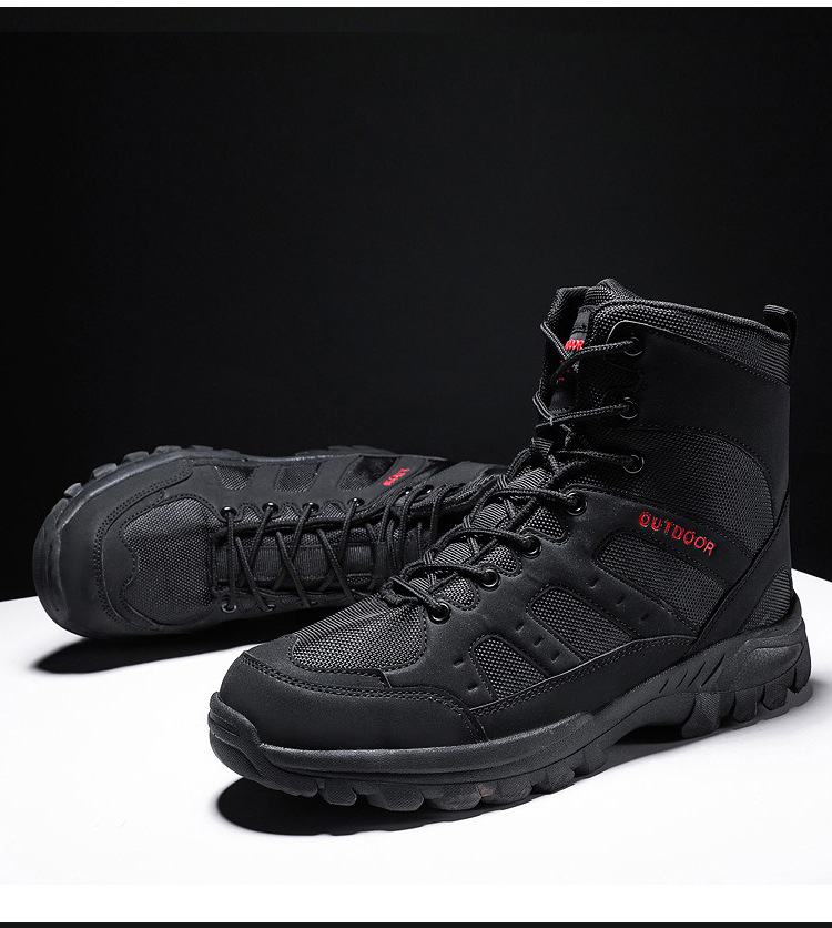 Bottines de sécurité tactiques pour homme chaussures de randonnée_voghion.com