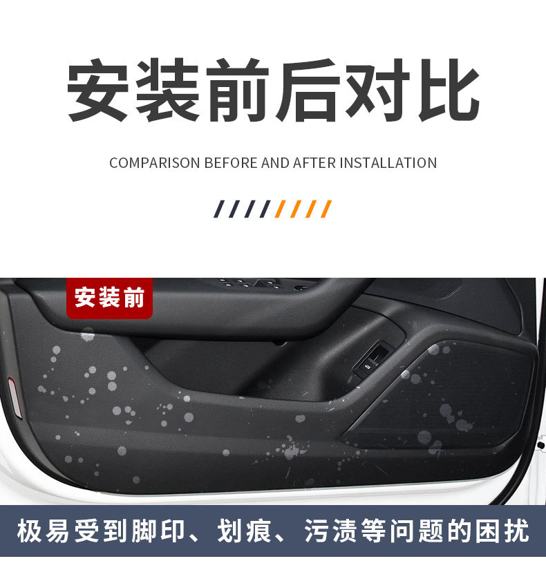 Suitable for Hyundai Accent Accent door anti-kick pad car interior modification special door panel protective pad