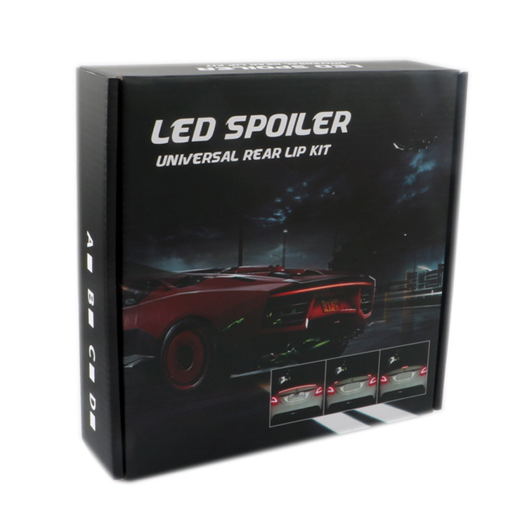 Red light car tail carbon fiber non-perforated tail light driving light modified streamer turn signal high-position brake light