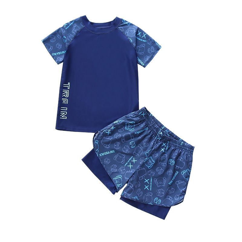 Trajes de baño para niños trajes de baño para niños trajes de baño de secado rápido set de natación para niños pequeños y medianos niños de verano protector solar para niños trajes de baño al por mayor
