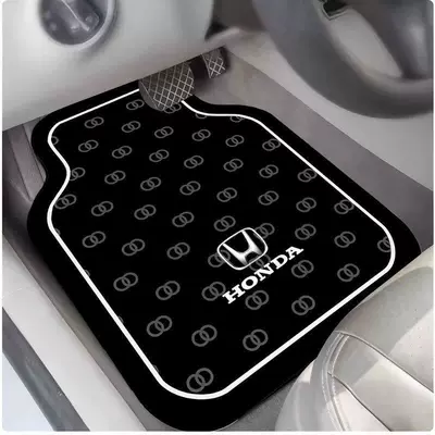 Avtomobil döşəmə paspasları, Floor Mat, Single-Piece Diatomaceous Earth - honda-logo-car-floor-mats-black-blue-5050cm-upgraded-version-of-diatom-mud-in-the-back-row