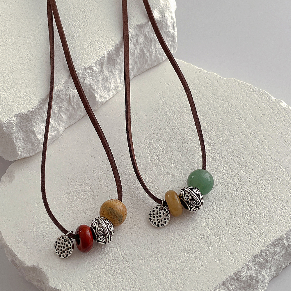 1 Piece Retro Geometric Artificial Crystal Handmade Womenu0027S Necklace