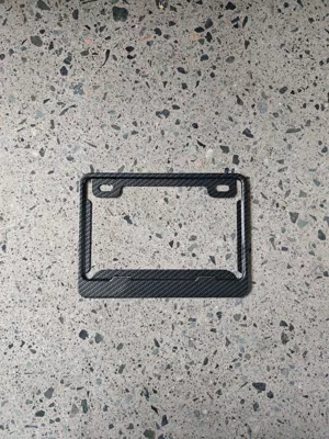 License plate holder/license plate holder Aluminum Alloy - carbon-color