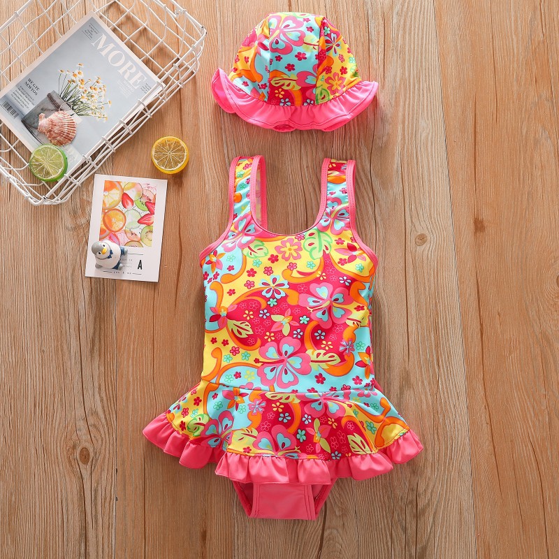 Children's fashionable swimwear girl's