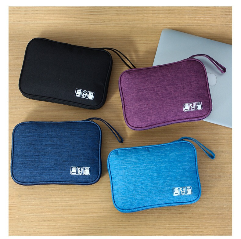 Flat Data Cable Storage Bag, Multi-Functional Partitioned Charger, Power Bank, Mobile Power Supply, Earphones, Digital Storage Bag Flat Data Cable Storage Bag, Multi-Functional Partitioned Charger, Power Bank, Mobile Power Supply, Earphones, Digital Storage Bag