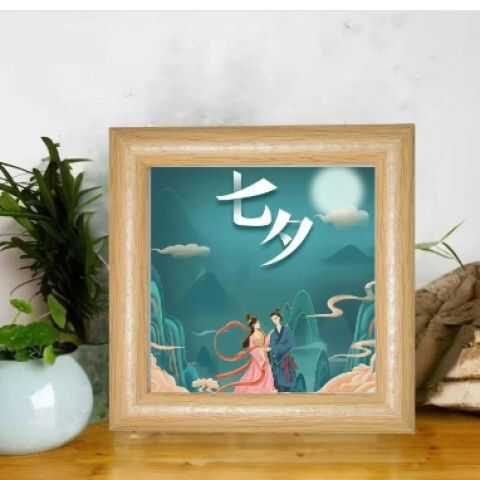 Valentine's Day Gift Stereo Hollow Photo Frame Table Frame Desktop Cartoon Decoration Couple Photo Creative