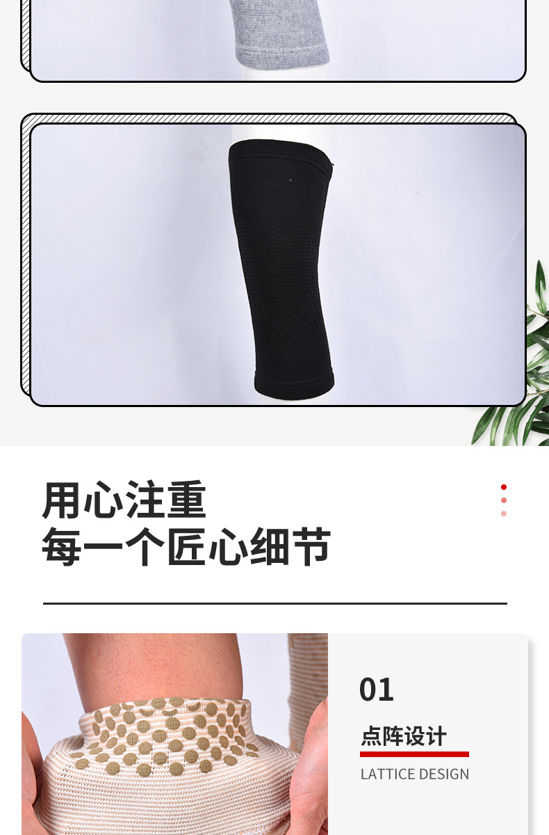 Moxa Warmth Knee Support Sleeve Thickened Heat-Retaining Cotton Knit for Running Hiking and Cold Weather in use