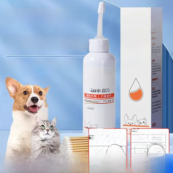Pet Ear Cleaning Liquid 120ml Dog Ear Canals Cleaning Cats Ear Odor Cleaning Ear Mite Ear Drops Ear Washing Water