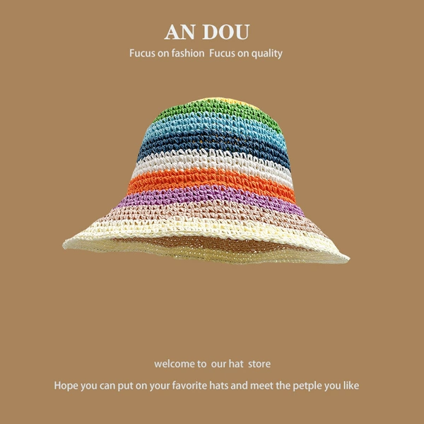 Rainbow Rainbow Fisherman Hat Hat
