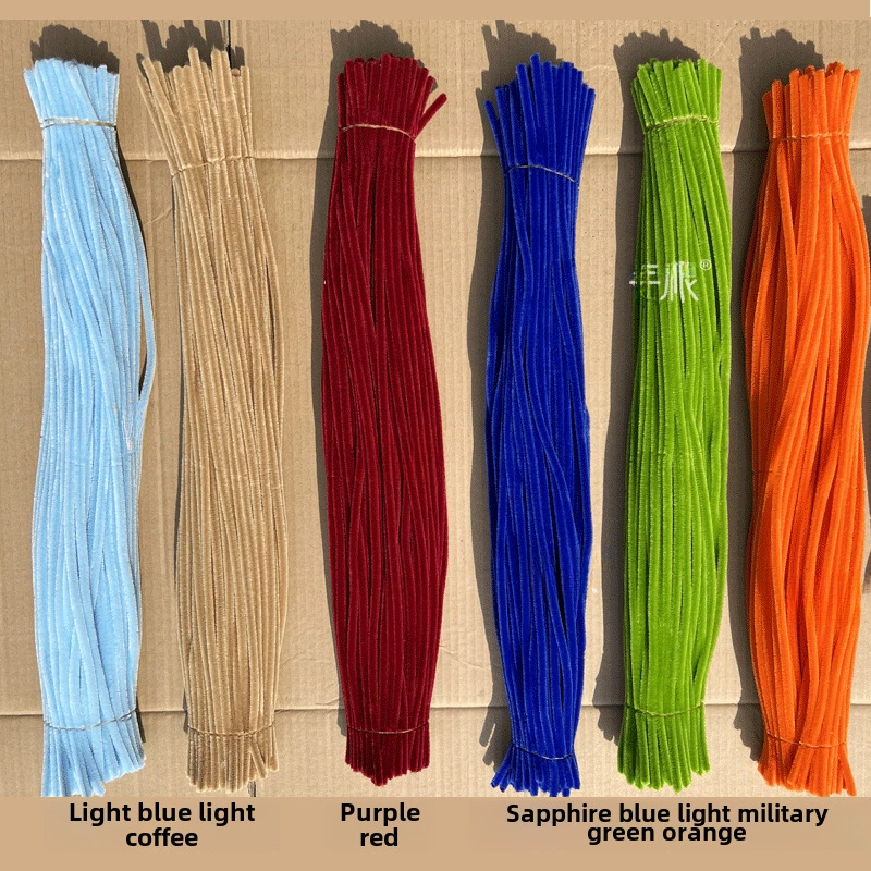 Encrypted twist rods (MaoGun) DIY craft pipe cleaners, ultra‑dense, multi‑color sets (about 100 pcs)