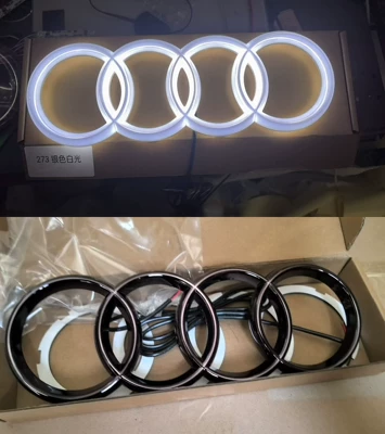 Car logo, Center Grille Logo A5A6A4L Modified Led - 285-black-white-light