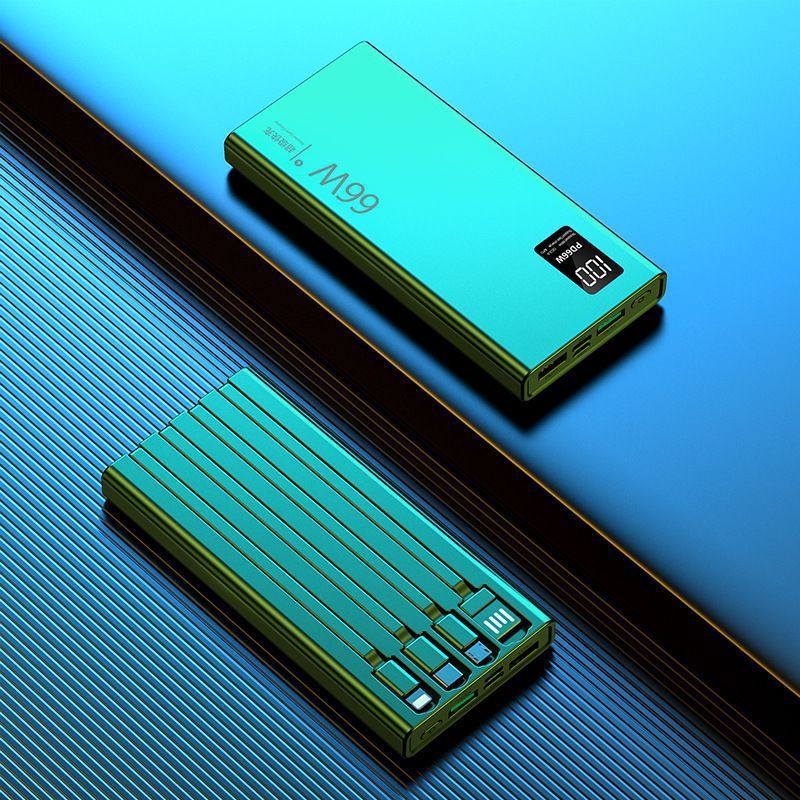3C66W超速充20000mah 50000大容量セルフケーブル付き小型携帯電話汎用モバイル電気|undefined