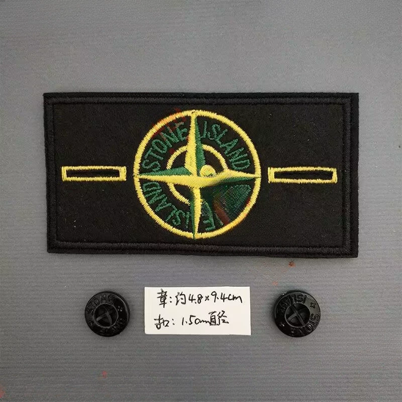 Нарукавная лента Stone Island, нашивка с каменной вышивкой, нарукавник, декор для одежды и обуви
